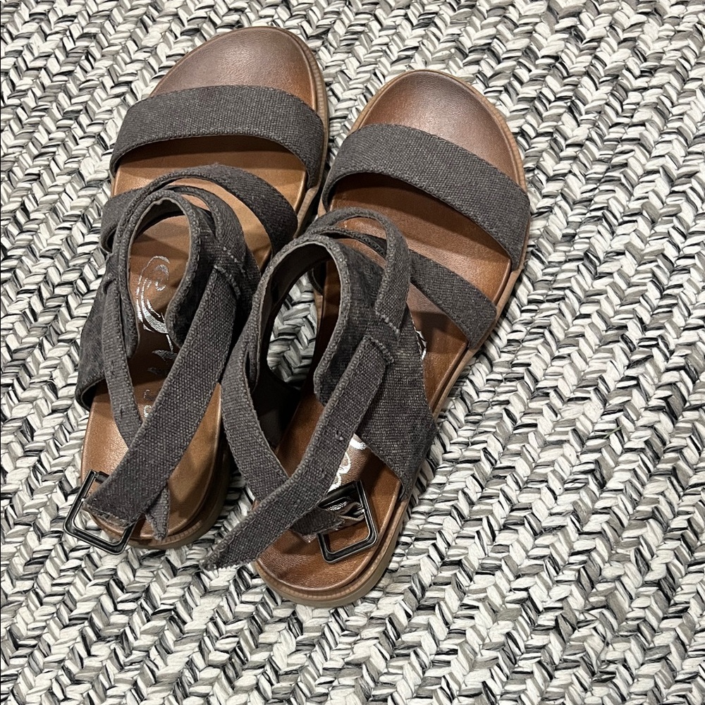 Stylish Sandals in Black worn once